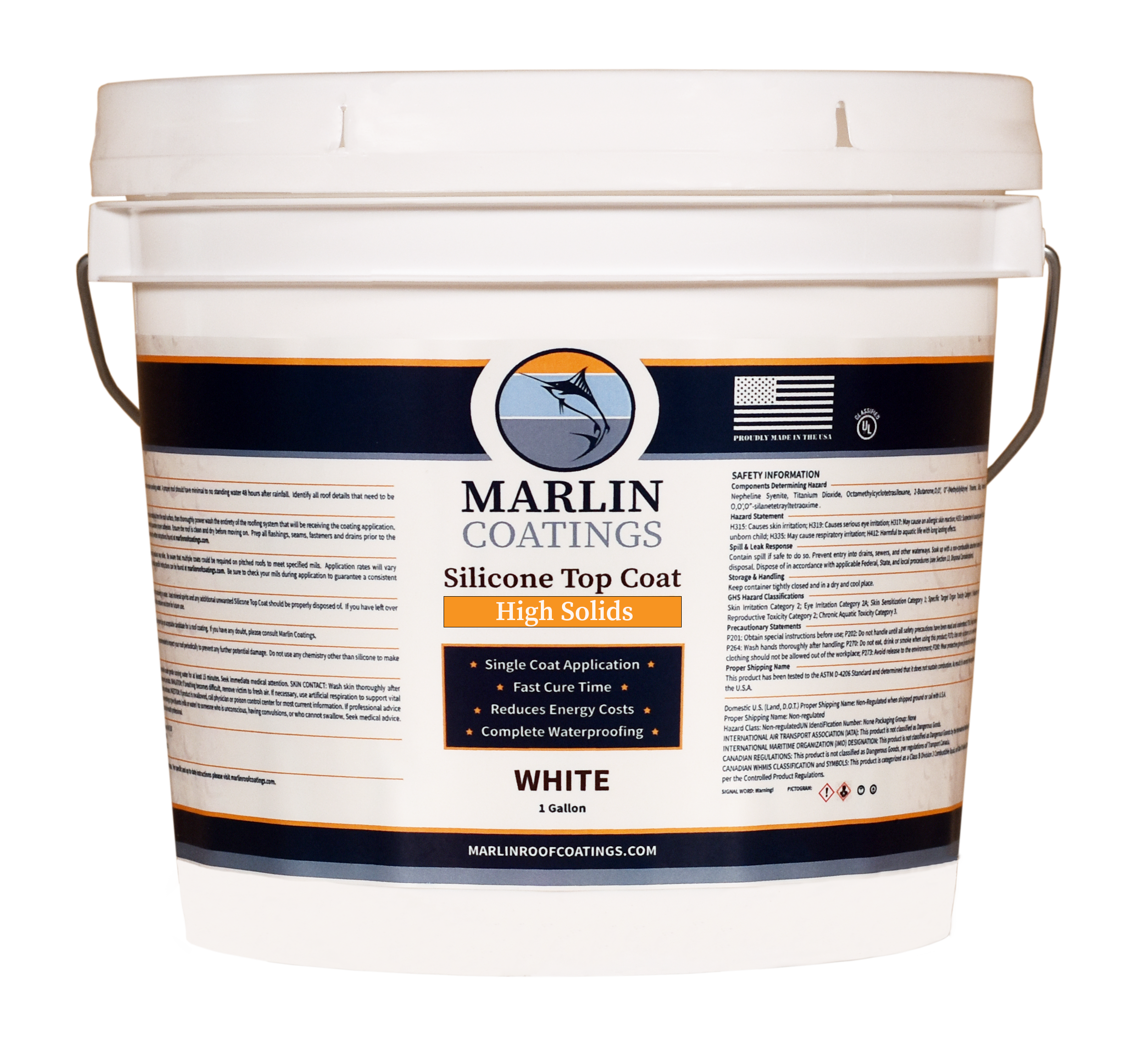 White RV Roof Coating - 1 Gal. can - 1 can / case-FREE DELIVERY